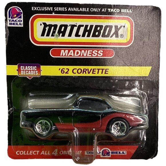 Matchbox Madness ‘62 Corvette Die-Cast 1998 Exclusive Taco Bell Collectible NIB - Picture 1 of 5